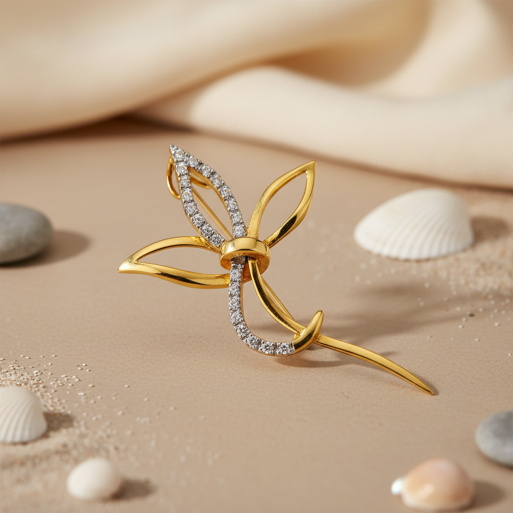gold plating Crystal Dragonfly Brooch | Women's Fashion Jewelry