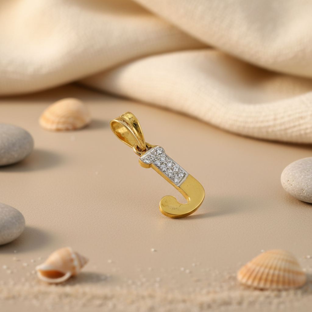 gold plating Diamond Initial Pendant for Women | Personalized Jewelry