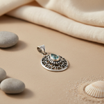 Load image into Gallery viewer, 925 Silver Blue Topaz Pendant for Women | Gemstone Jewelry
