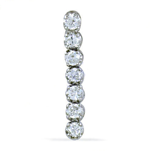 Silver cubic zirconia drop earrings for women | gift jewelry