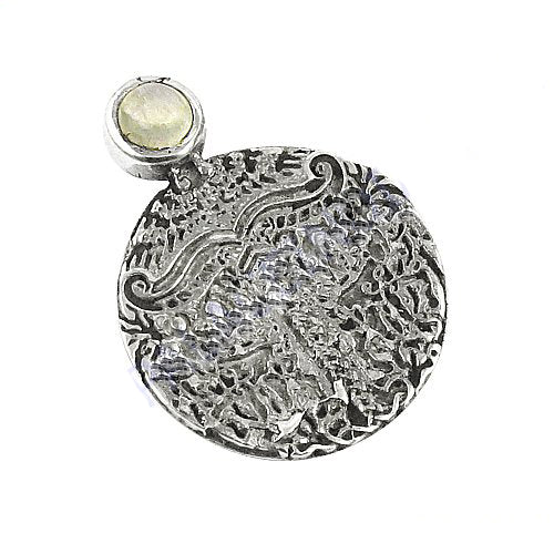 925 silver filigree pendant with moonstone | women's jewelry
