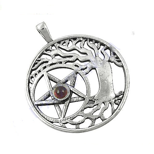 925 Silver Tree of Life Pentacle Pendant | Spiritual Jewelry