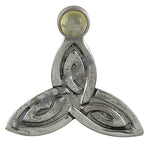 Load image into Gallery viewer, Silver Celtic Knot Pendant with Gemstone | Gift for Her
