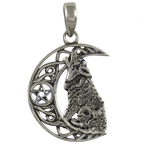 925 Silver Crescent Moon Pendant Necklace for Women | Gift