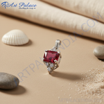 Load image into Gallery viewer, 925 Silver Ruby Pendant for Women | Gemstone Jewelry Gift

