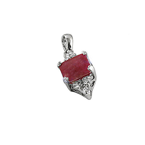 925 silver ruby pendant for women | gemstone jewelry gift