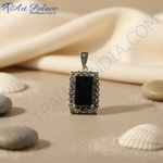 Load image into Gallery viewer, 925 Silver Onyx Pendant for Women | Gemstone Jewelry
