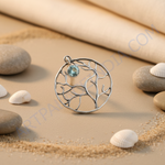 Load image into Gallery viewer, 925 Silver Tree of Life Pendant with Gemstone | Women's Jewelry
