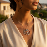 Load image into Gallery viewer, 925 Silver Tree of Life Pendant with Gemstone | Women's Jewelry
