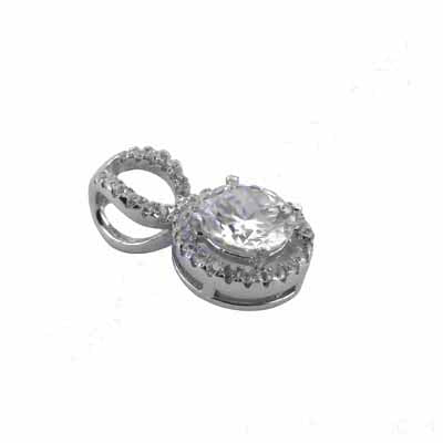 925 Silver Cubic Zirconia Pendant for Women | Daily Wear