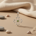 Load image into Gallery viewer, 925 Silver Peridot Cross Pendant for Women | Gemstone Jewelry
