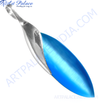 Load image into Gallery viewer, Sterling silver pendant with a vibrant blue gemstone, designed for women's jewelry.
