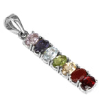 Load image into Gallery viewer, 925 Silver Chakra Gemstone Pendant for Women | Energy Healing Jewelry
