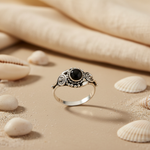 Load image into Gallery viewer, 925 Sterling Silver Black Onyx Ring for Women | Gift Jewelry

