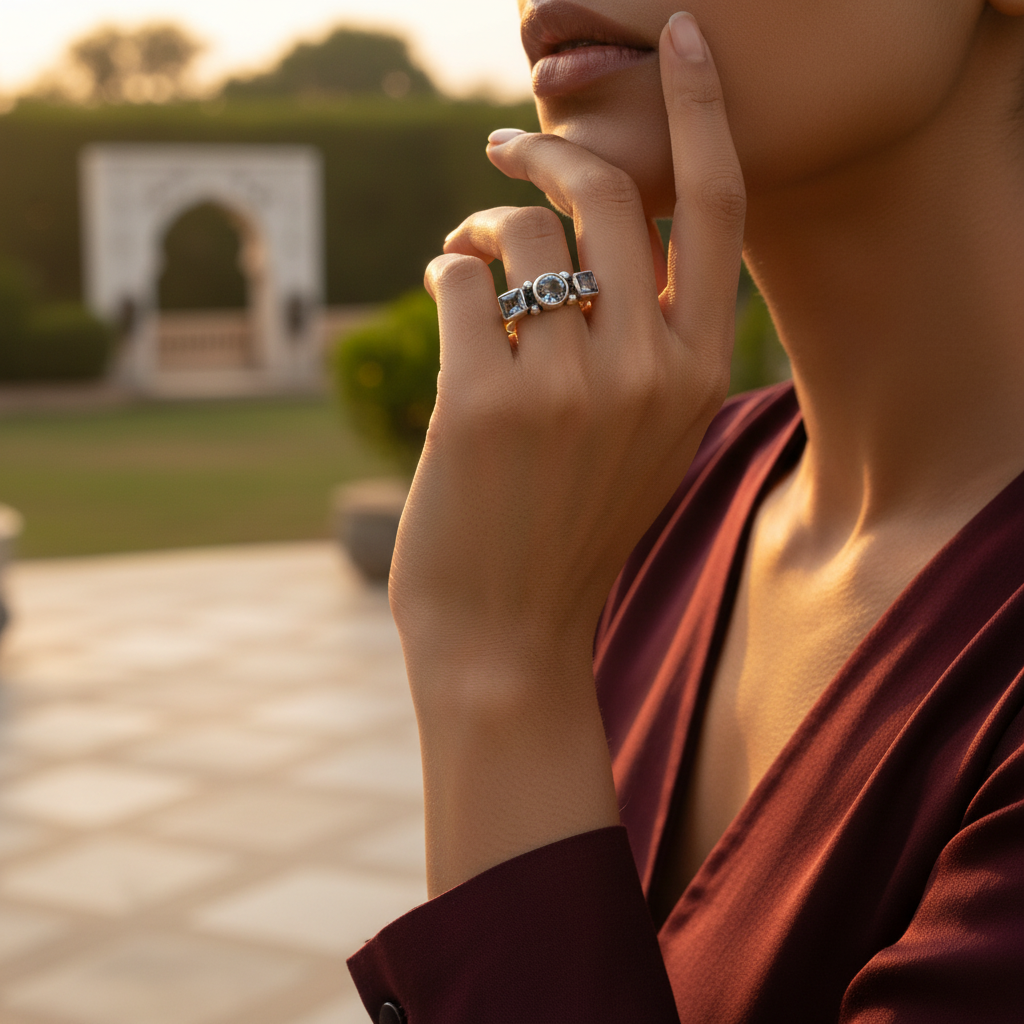 925 Silver Gemstone Ring for Women | Statement Jewelry