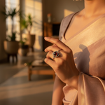 Load image into Gallery viewer, 925 Sterling Silver Black Onyx Ring for Women | Gemstone Jewelry
