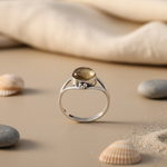 Load image into Gallery viewer, 925 Silver Gemstone Ring | Oval Stone Ring for Women
