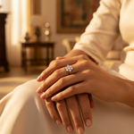 Load image into Gallery viewer, Silver Cubic Zirconia Cluster Ring for Women | Wedding Gift
