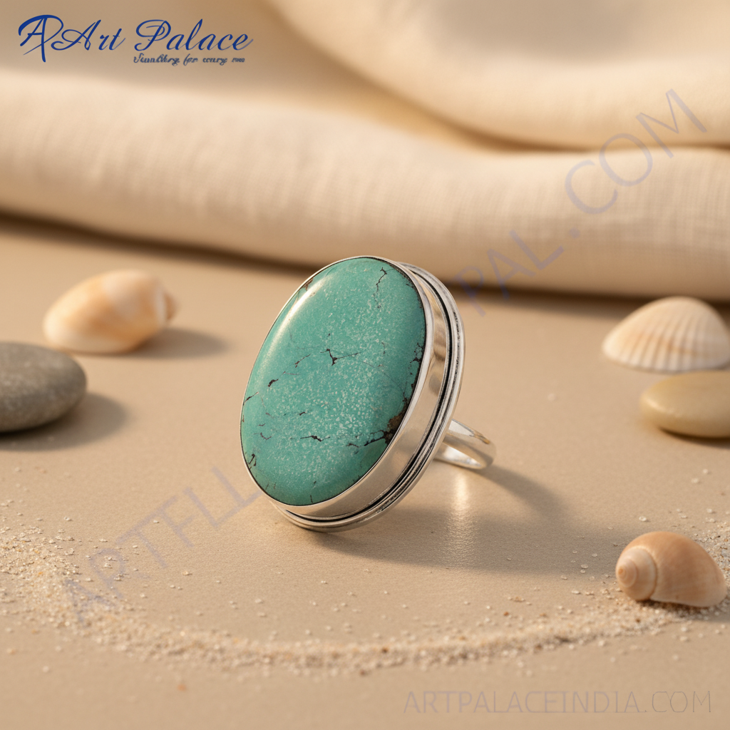 925 Silver Turquoise Ring for Women | Gemstone Jewelry