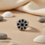 Load image into Gallery viewer, 925 Silver Sapphire Gemstone Ring for Women | Cocktail Jewelry

