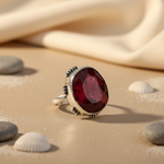 Load image into Gallery viewer, 925 Silver Ruby Ring for Women | Statement Jewelry Gift
