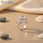 Load image into Gallery viewer, 925 Silver Quartz Ring for Women | Statement Jewelry
