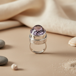 Load image into Gallery viewer, Amethyst Gemstone Ring in Sterling Silver for Women
