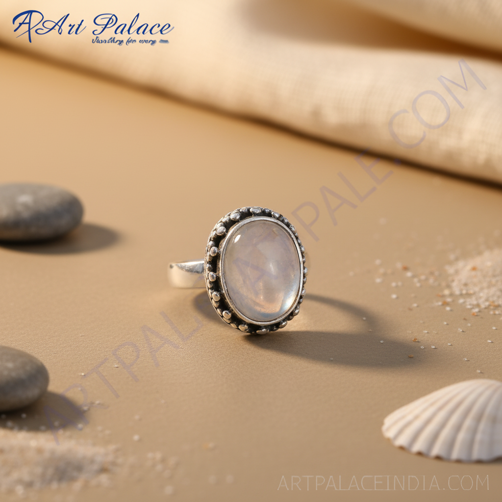 925 Sterling Silver Moonstone Ring for Women | Gift Jewelry