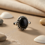 Load image into Gallery viewer, 925 Silver Onyx Stone Ring for Women | Statement Jewelry
