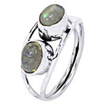 Load image into Gallery viewer, 925 Sterling Silver Double Stone Ring for Women | Gift Jewelry

