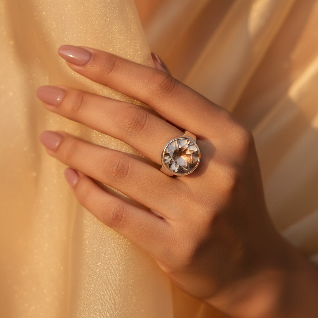925 Silver Gemstone Ring for Women | Cocktail Ring