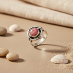 Load image into Gallery viewer, 925 Silver Rhodochrosite Ring for Women | Gemstone Jewelry
