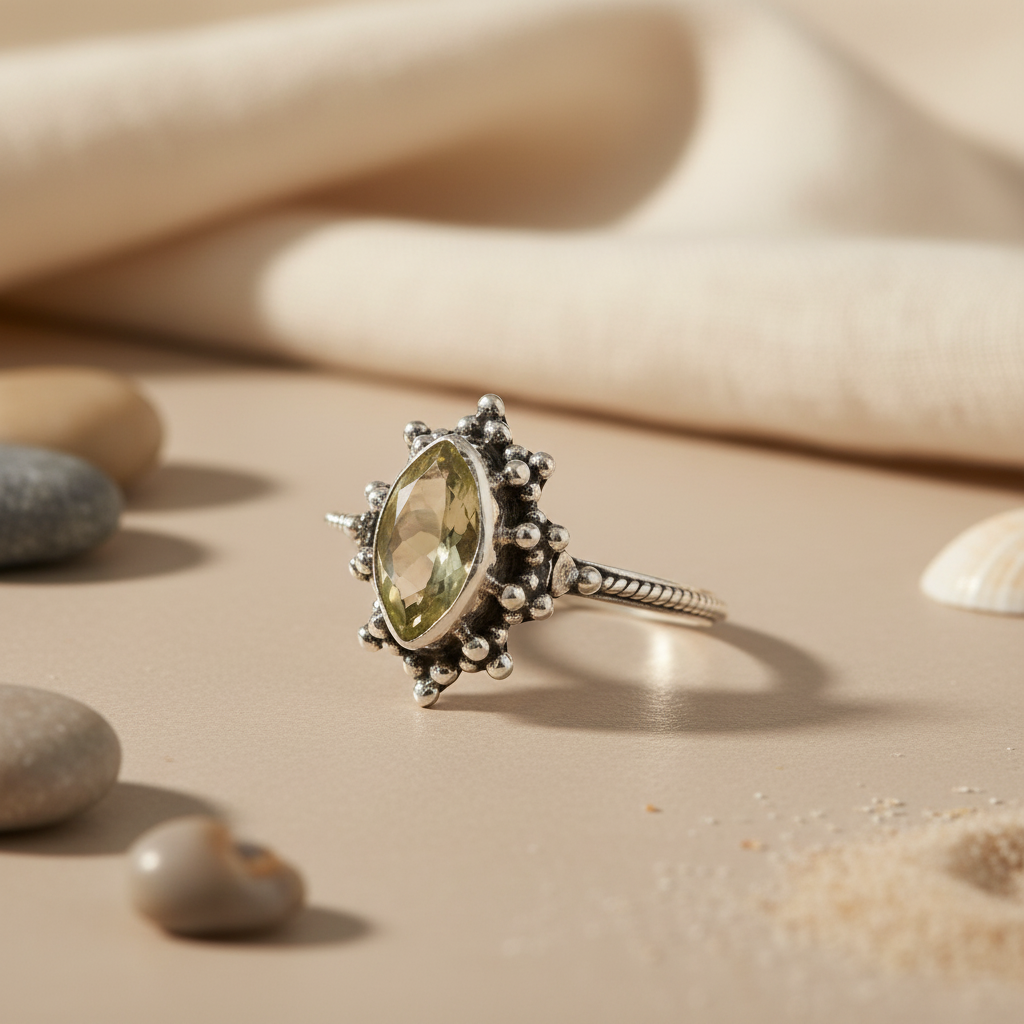 925 Silver Gemstone Ring for Women | Statement Jewelry