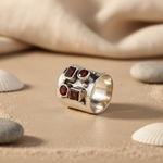 Load image into Gallery viewer, 925 Silver Garnet Gemstone Ring for Women | Statement Jewelry
