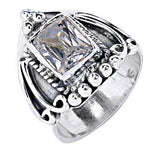 Load image into Gallery viewer, 925 Silver Square Cut Ring for Women | Gift Jewelry
