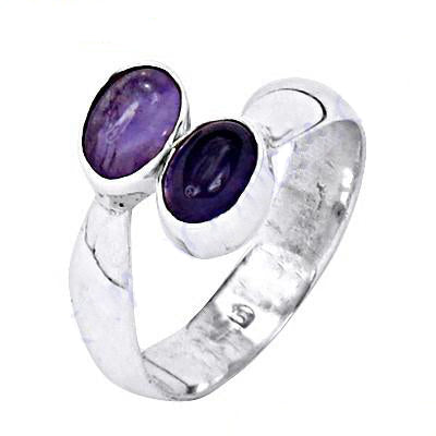 925 silver amethyst gemstone ring for women | gift jewelry