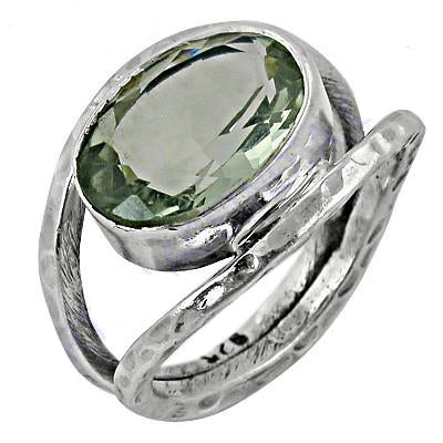 925 Sterling Silver Green Amethyst Ring for Women | Gift