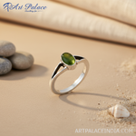 Load image into Gallery viewer, 925 Silver Peridot Ring for Women | Gemstone Jewelry
