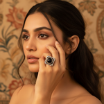 Load image into Gallery viewer, 925 Silver Onyx Ring for Women | Square Stone Jewelry
