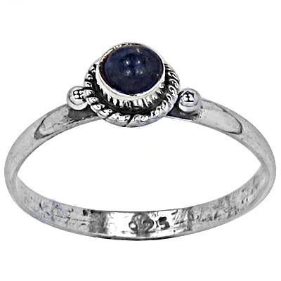 925 Silver Blue Gemstone Ring for Women | Daily Wear Jewelry
