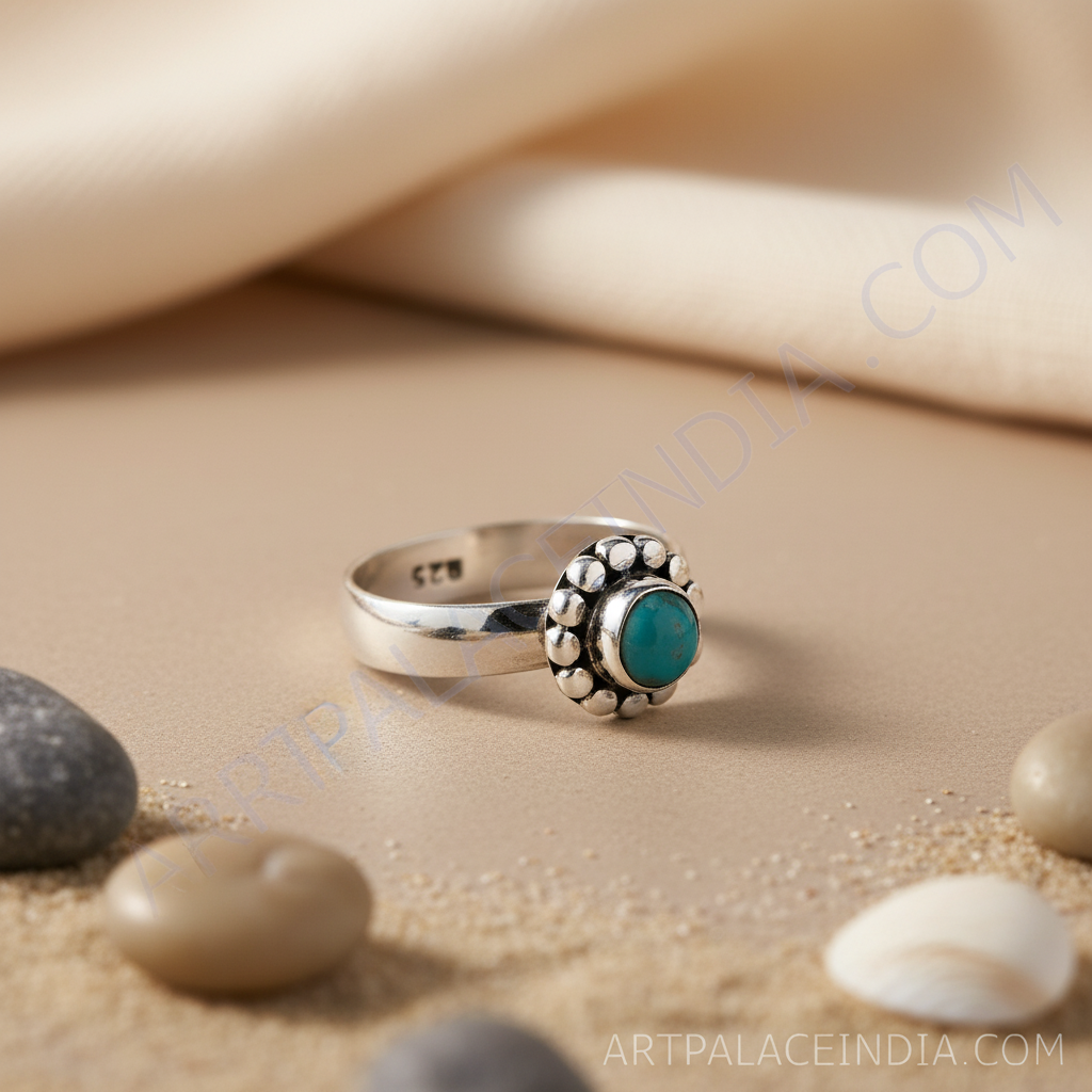 925 Silver Turquoise Stone Ring for Women | Gift Jewelry
