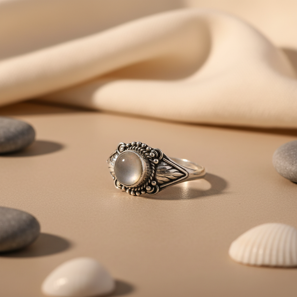 925 Silver Moonstone Ring for Women | Gift Jewelry