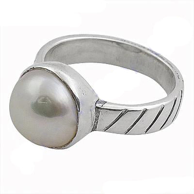 925 silver pearl ring for women | elegant jewelry gift