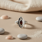 Load image into Gallery viewer, 925 Silver Garnet Ring for Women | Elegant Gemstone Jewelry
