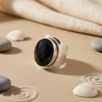 Load image into Gallery viewer, 925 Silver Onyx Ring for Women | Statement Jewelry
