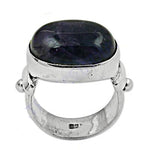 Load image into Gallery viewer, 925 Sterling Silver Ring with Blue Gemstone | Women's Jewelry
