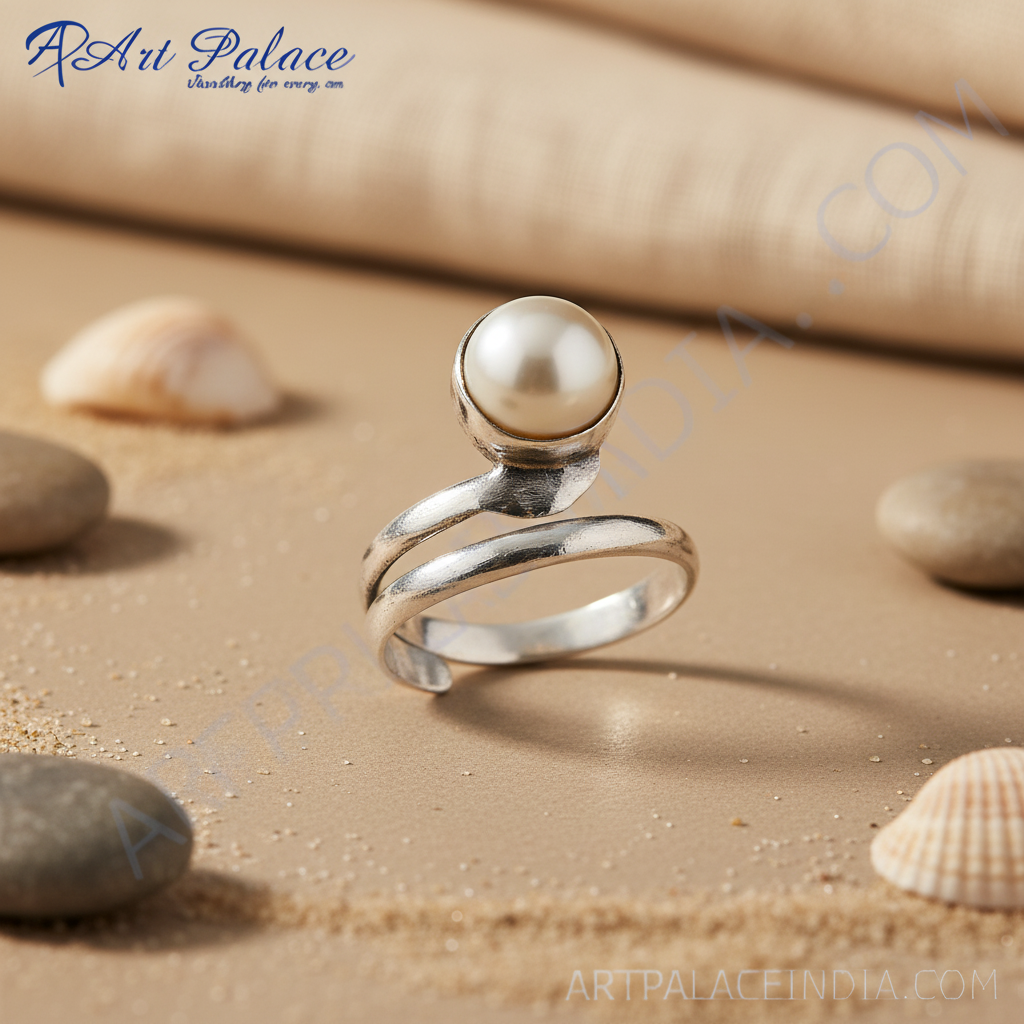 925 Silver Pearl Swirl Ring | Women's Jewelry | Gift