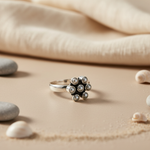Load image into Gallery viewer, 925 Sterling Silver Pearl Ring for Women | Flower Design Jewelry
