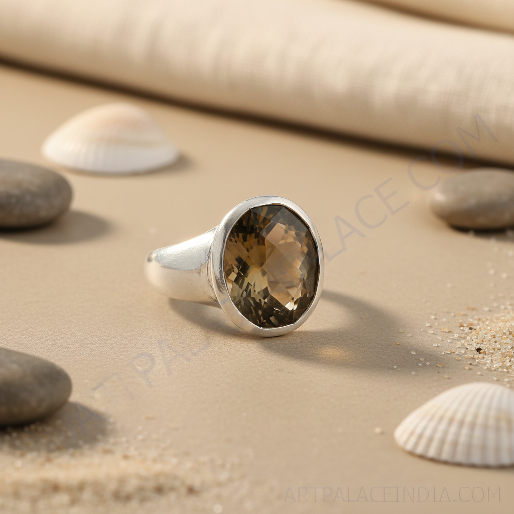 925 Sterling Silver Smoky Quartz Ring for Women | Gift