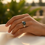Load image into Gallery viewer, 925 Silver Labradorite Ring for Women | Gemstone Jewelry
